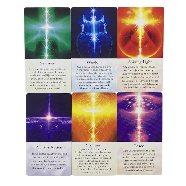 Healing Energy Oracle Cards En 54 Tarot Engelska Visions Divination Edition Kortlek Brädspel För Fest