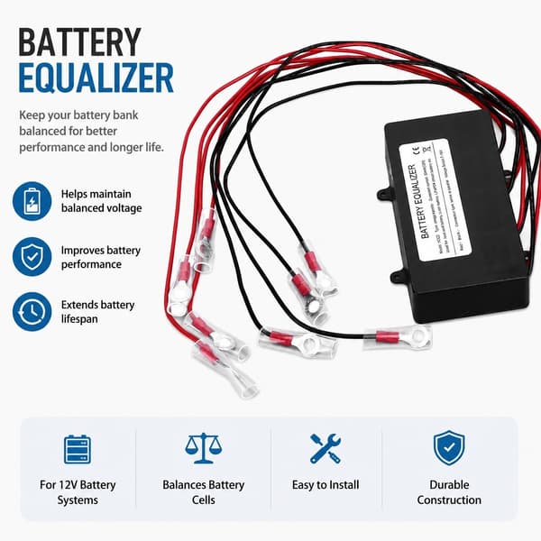 48V batteribalanserare för solcellssystem, 4S-utjämnare med digital display