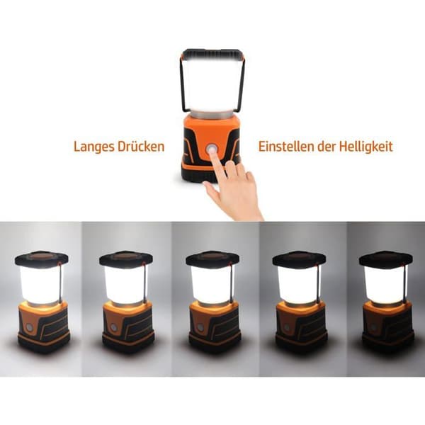 Dimbar LED-campinglykt for nattturer og teltturer