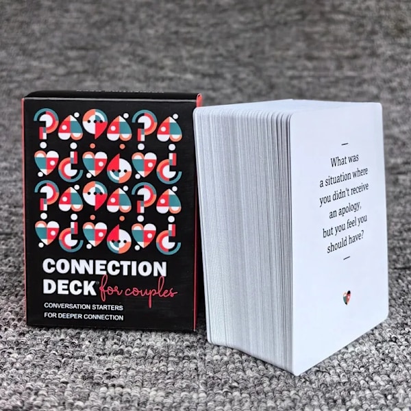 Connection Deck Spillekort - Samtalestartere til dybere forbindelse, par dialog festspil kort