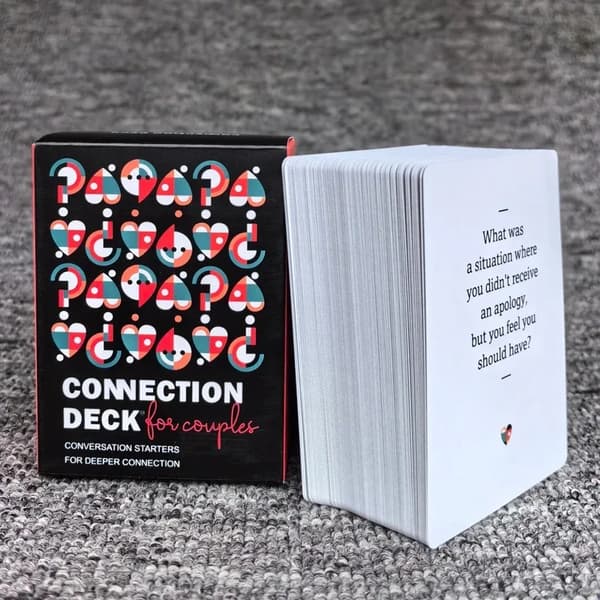 Connection Deck Spillkort - Samtalestartere for dypere forbindelse, dialogspillkort for par