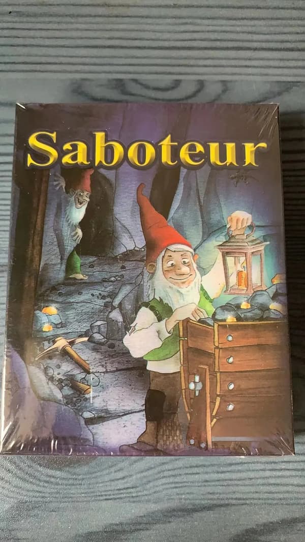 Saboteur perhe-peli kortit - VALKOINEN WHITE