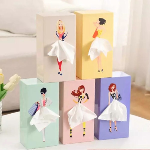 Kjole Kleenexboks, Kjole Kleenexboks Cover, Flyvende Skørt Kleenexboks B
