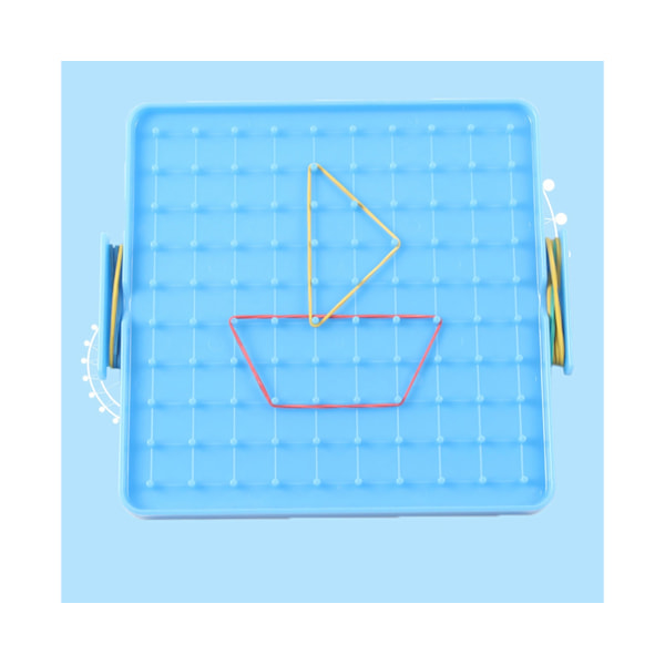 4 st 16x16cm Dubbelsidig Array Spik Geoboards Barn Utbildande Leksak Present