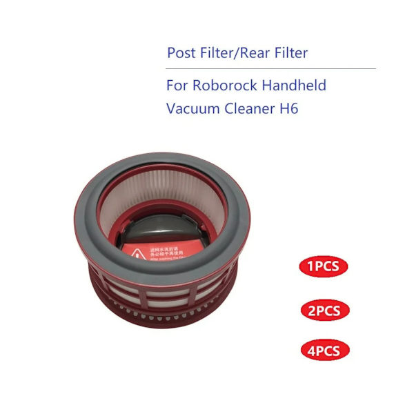 Roborock H6 Hepa Etterfilter For Roborock Håndholdt Trådløs Støvsuger H6 Erstatningsdeler Mace Bakre Filter