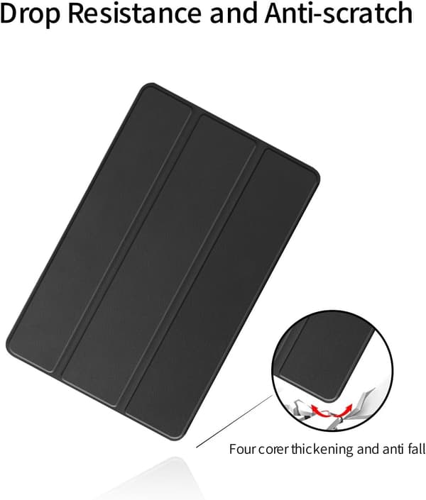 Tredobbelt tablet-etui til Samsung Galaxy Tab S11 11\", Premium PU-læder, ridsefast