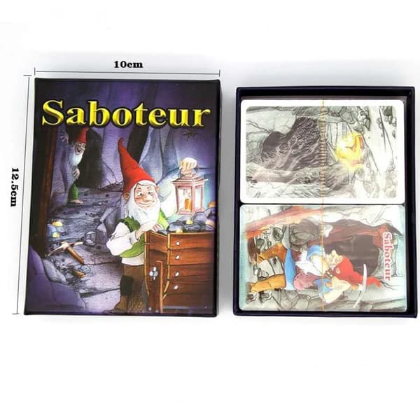 Saboteur perhe-peli kortit - Punainen Red