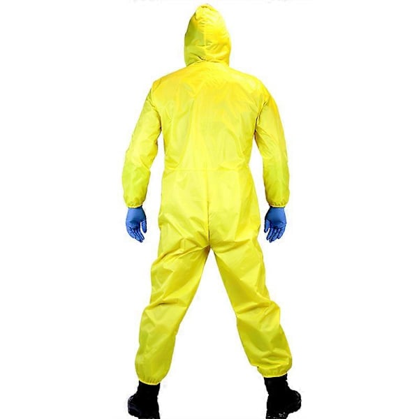 Breaking Bad DIY Walter White Toksisk Dragt Voksen Cosplay Halloween Jumpsuit Tøj TV Kostume 2PCS 180