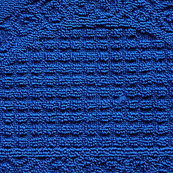 Halvcirkel Dörrmatta Halvcirkel Golvmatta Dammuppsamlare Polyesterfiber Stark Absorption Halkskydd för Utomhus Inomhus Blå 48x78cm / 18.9x30.7in
