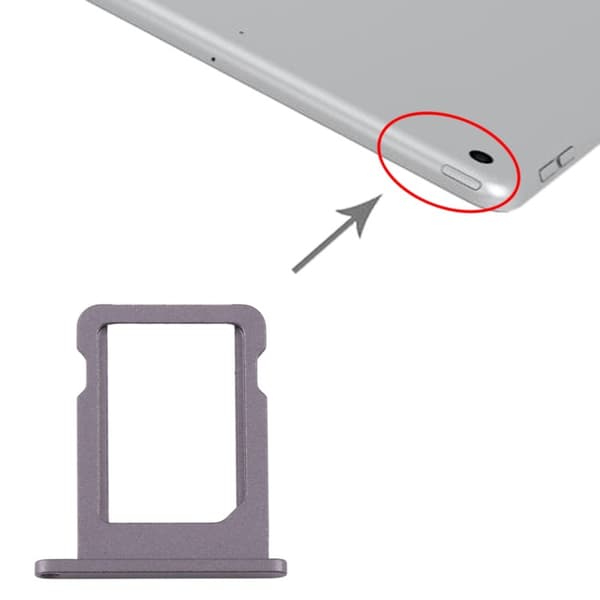 Enkelt SIM-kortbakke til iPad Pro 12.9 tommer / 11 tommer Enkelt SIM-Dugt Silver