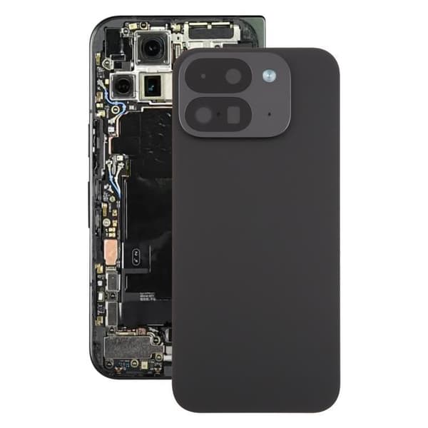 Batteribakdeksel med kameralinsring for Google Pixel 9 Pro Fold-Dugt Black