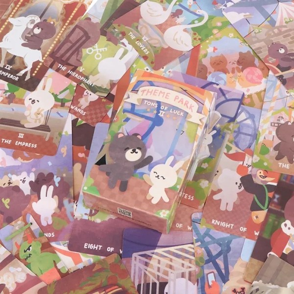 Funning Temapark Tarotkort Spådomslek Familjefest Brädspel Engelsk Version Kortspel