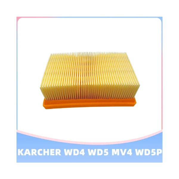 Byte av platt veckat filter för Karcher Mv4 Mv5 Mv6 Wd4 Wd5 Wd6 Hem & Trädgård Multi-purpose Dammsugare Reservdelar