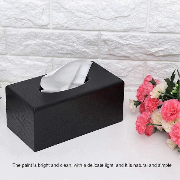 2X Tissueboks Tre Rektangulær Tissueboks Naturlig Elegance Tre Tissueboks for