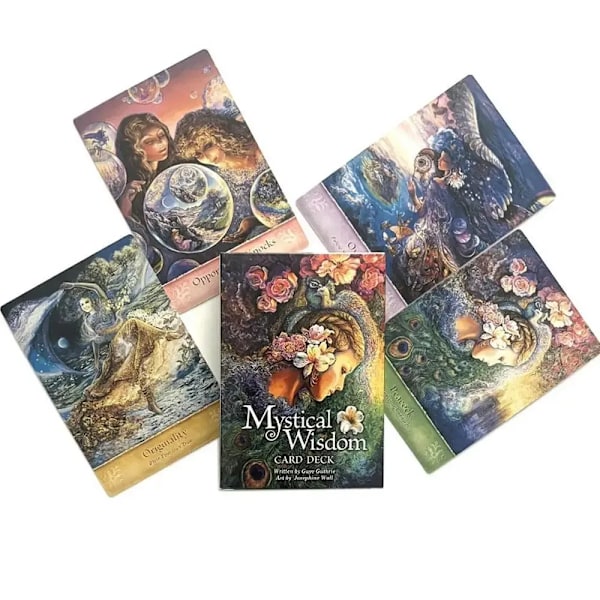 Mystiska Visdom Orakelkort Engelsk Visions Divination Edition Kortlek Brädspel PDF-guidebok