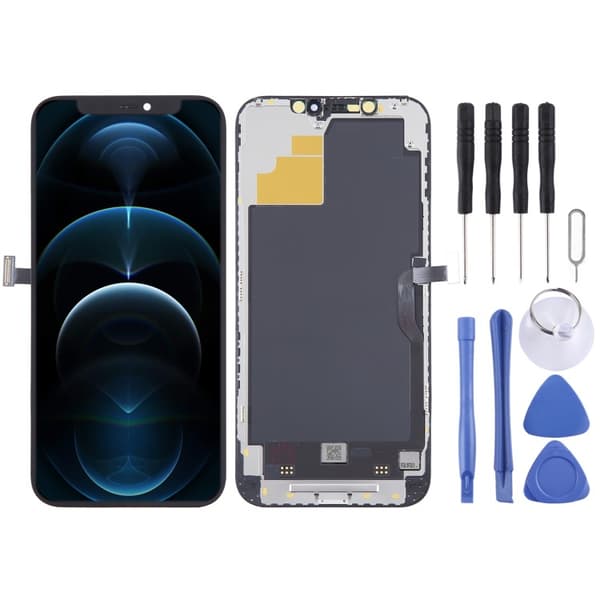 Fleksibel OLED LCD berøringsskjermmontering kompatibel med iPhone 12 Pro Max-Dugt For iPhone 12 Pro Max