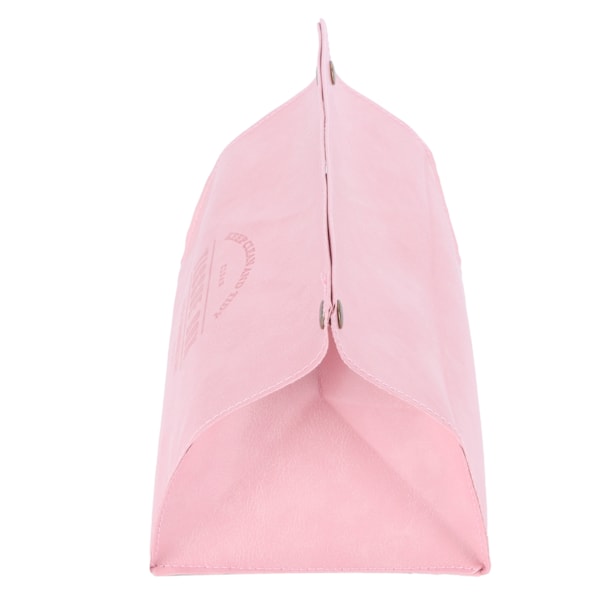 PU Läder Originalitet Tissue Box Skrivbords Tissuehållare för Sovrum Vardagsrum Rosa