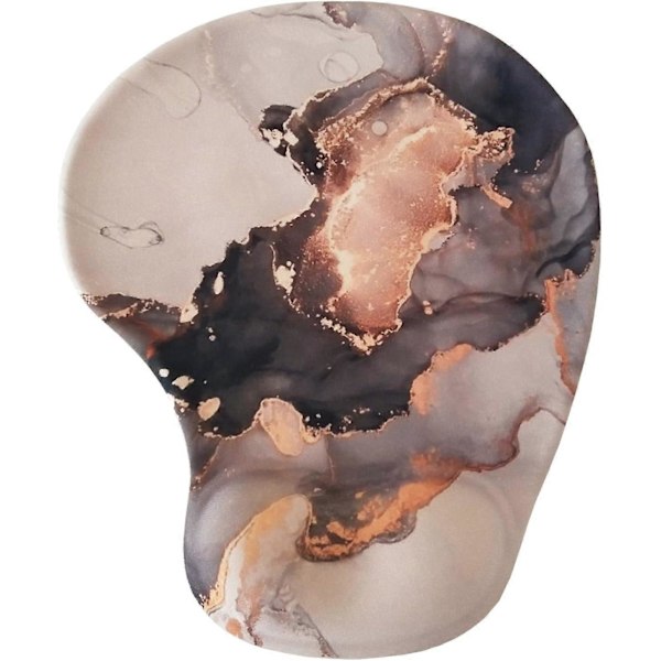 Kontor PC Musematte Estetisk Bærbar Musematte Datamaskin Sublimering Musematter Liten 3D Gel Musematte med Håndleddsstøtte Grå