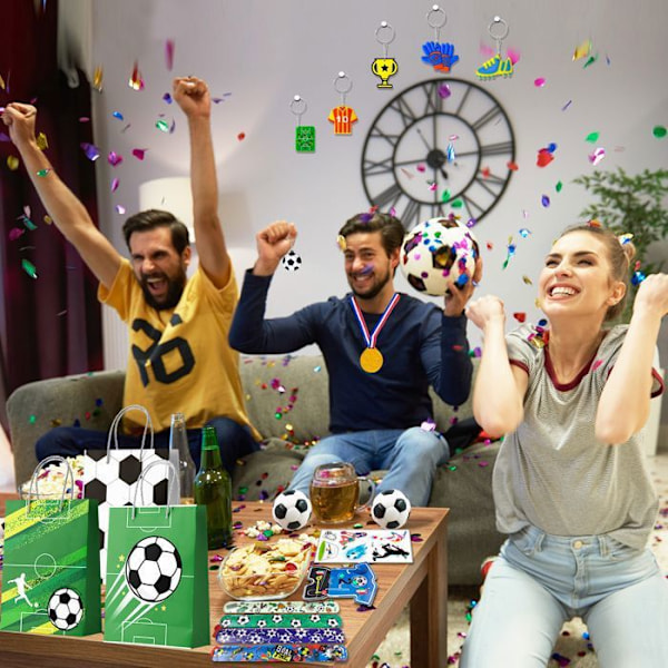 Fotboll Pinata för Kille Födelsedag, Fest Dekoration, Pinata Leksak Assortiment Tillbehör Gadgets Set och mer Färgglada leksaker