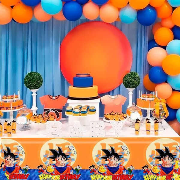 Temafestduk i Dragon Ball Z 3 delar Födelsedagsdekoration Dragon Ball Duk Födelsedagsdekoration Dragon Ball Z