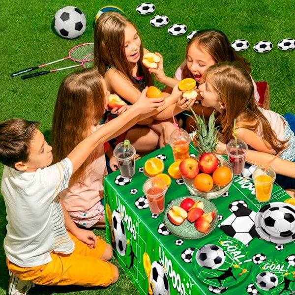 Deco Födelsedag Servis Kit Fotboll Festservis, Fotbolls Födelsedagsdekoration Flerfärgad