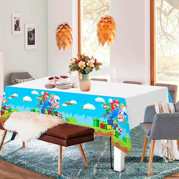 Duk - Super Mario - 1 Styck - 42,5"x70,8" - Flerfärgad - Rektangulär Flerfärgad