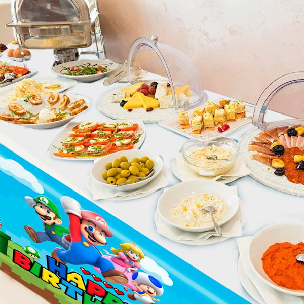Pöytäliina - Super Mario - 1 Kappale - 42,5"x70,8" - Monivärinen - Suorakulmainen Flerfärgad