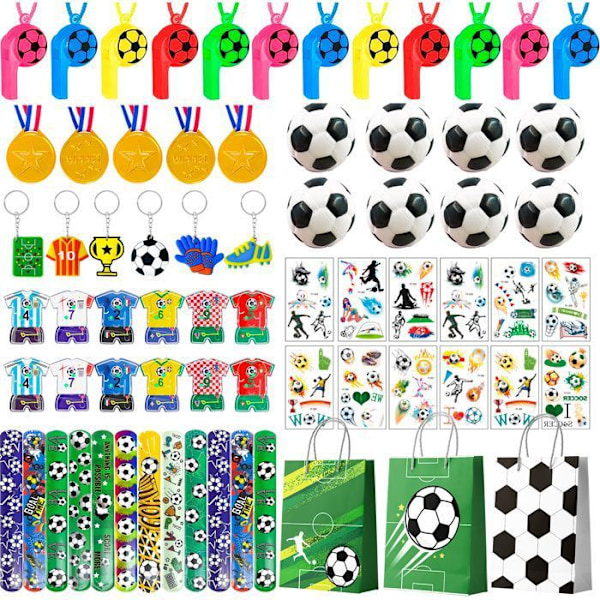 Fotboll Pinata för Kille Födelsedag, Fest Dekoration, Pinata Leksak Assortiment Tillbehör Gadgets Set och mer Färgglada leksaker
