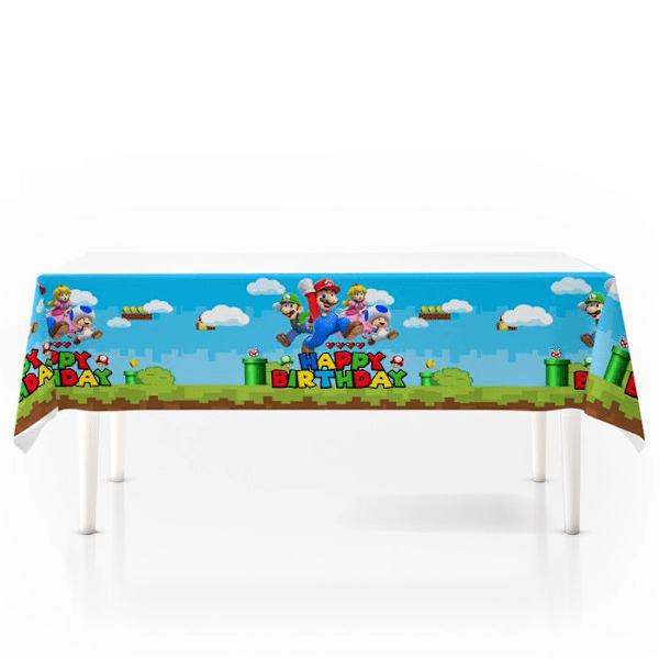 Duk - Super Mario - 1 Styck - 42,5"x70,8" - Flerfärgad - Rektangulär Flerfärgad