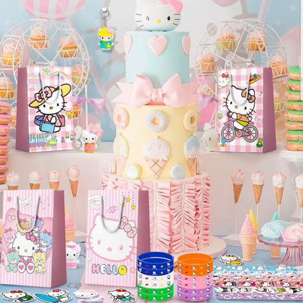 Pinatafyllning Hello Kitty Födelsedagspresent Barn Gäster Leksak Pinata Sortiment Tillbehör Gadgets Hello Kitty Flerfärgad