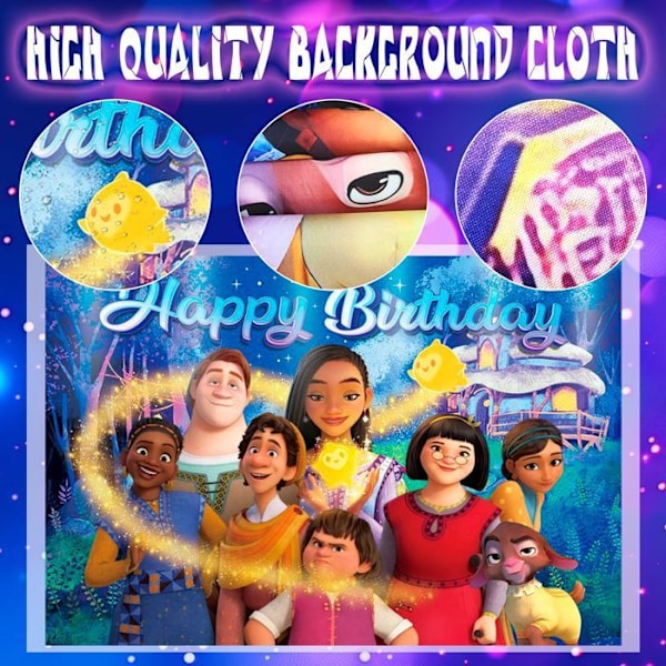 Fødselsdags dekoration Asha Balloner Fødselsdag Ballon Sæt Asha Deco Fødselsdag Service sæt Asha Prinsesse Flerfärgad