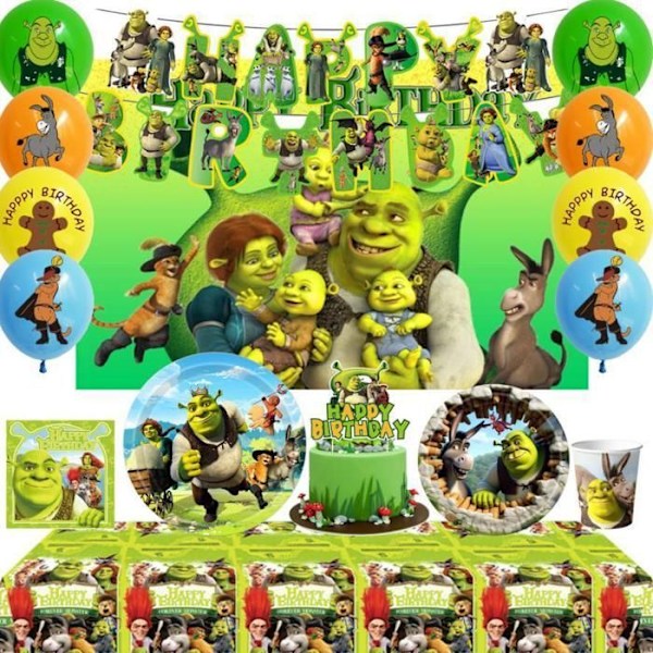Dekoration Fødselsdag, Shrek Fødselsdags Dekoration, Shrek Fødselsdag Balloner Sæt af Balloner