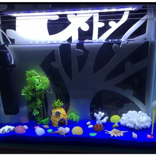 Sats med 7 Akvarium Dekorationer, Spongebob Squarepants Akvarium Dekor