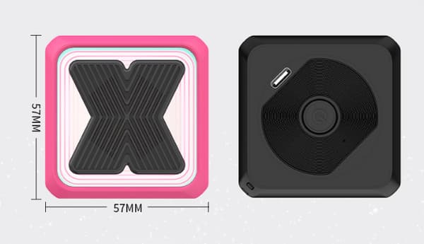 Mini Bluetooth-højttaler: Bærbar trådløs udendørshøjttaler (Pink)