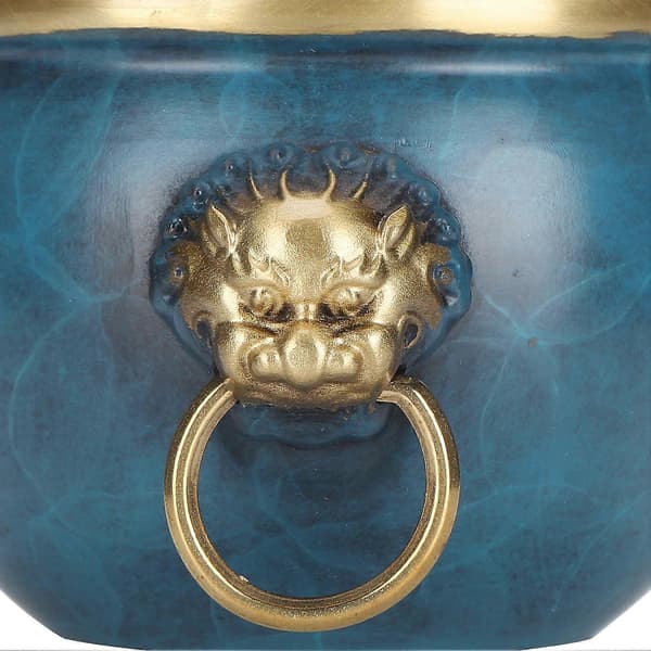 Røgelsesbrænder Skål Messing Lykkebringende Ornament Paladsmuseum Cylinder til Kontor Tesalon