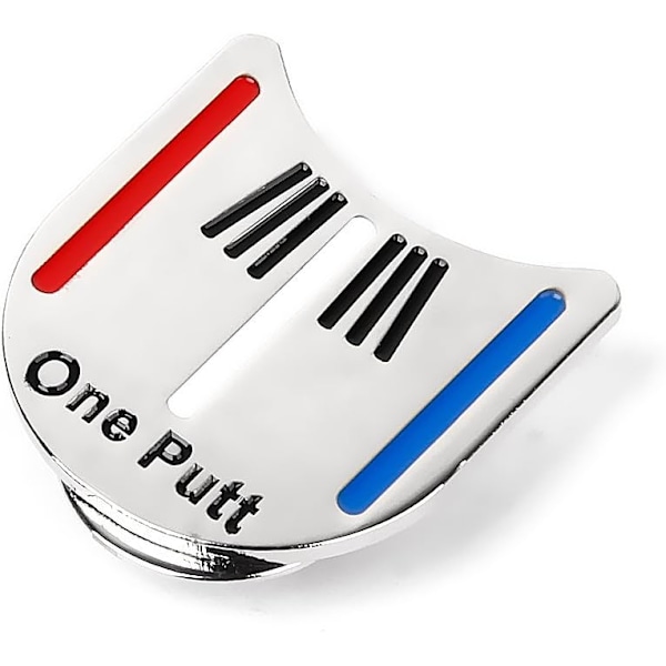 Golf Putting Alignment Tool Ball Marker Metal Magnetic Hat Clip