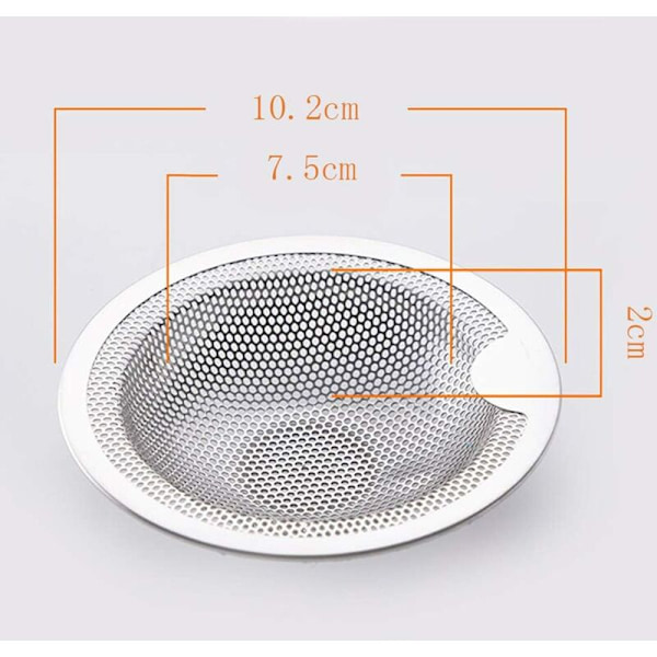 Rostfritt Stål Diskhon Sil Set med Två Stycken (10 CM)