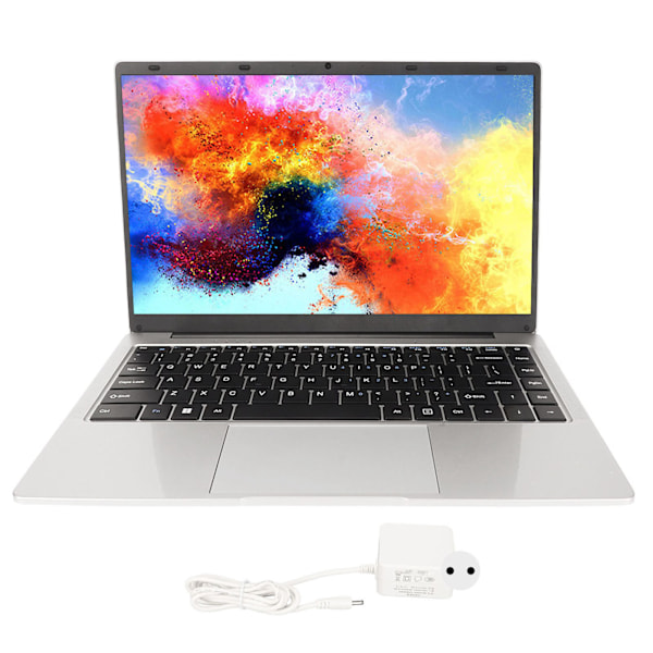14-tums Laptop för Windows 11, Intel Celeron J4105 CPU 1920x1080 6GB RAM 256G SSD Notebook Dator 100‑240V 6+256G EU-kontakt