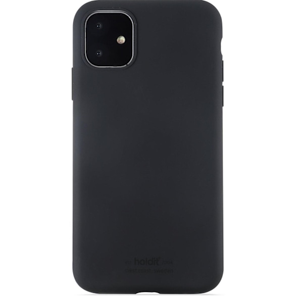 iPhone 11/XR - holdit Mobilskal Silikon - Svart Svart