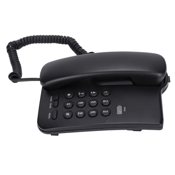 Väggmonterad fast telefon med samtalsindikator, P T Dual Mode Anti-Interference fasttelefon stöder återuppringning för hotell och kontor