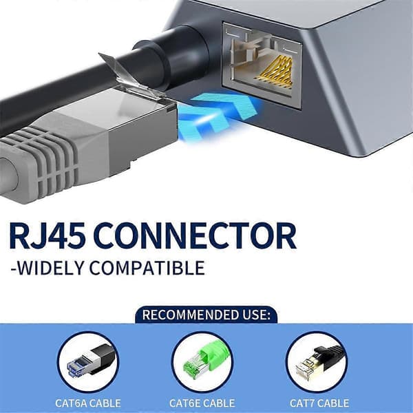 Ethernet-adapter til kablet eksternt netværk, forbindelse til aktiveret Gen 2 med parabol, RJ45