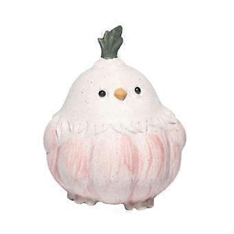 Vitlöksfågel Staty Te Lek Gåva Te Husdjur Ornament för Kontor Sovrum Terum()