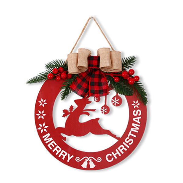 Christmas Wooden Hanging Ornaments, Christmas Wall Decor Front