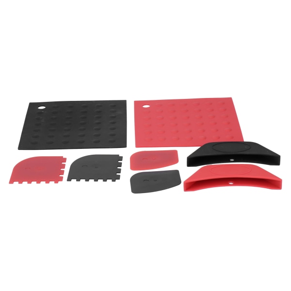 8 st/set grytunderlägg skrapa panna handtag kit silikon
