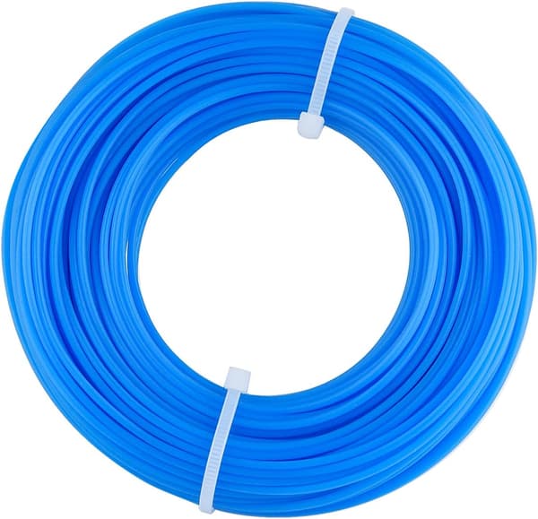 Trimmertråd 2.0mm X 100m sirkulær trimmertråd egnet for gresstrimmer, blå