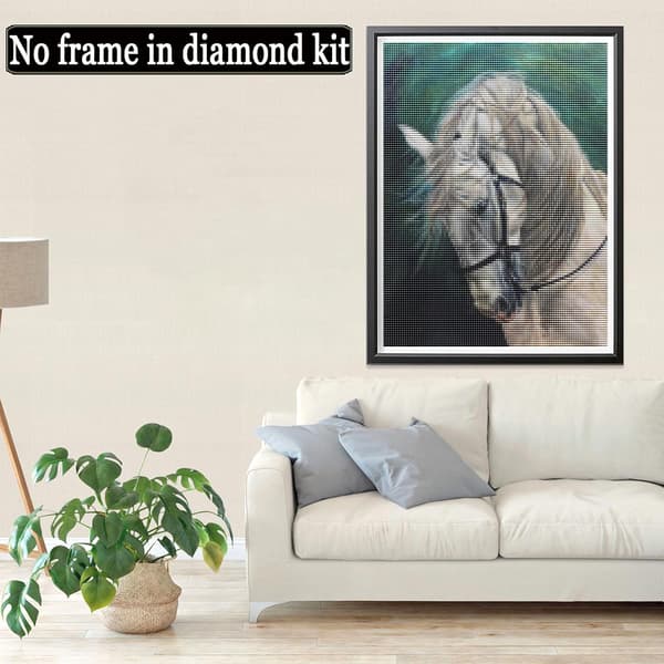 5D Diamantmaleri Sæt 30x40cm DIY Farverig Hest Diamant Kunst Sæt