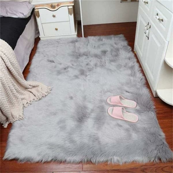 Fleece Tæppe Uld Tæppe Imitation Fleece Tæppe Fluffy Blød Langhåret