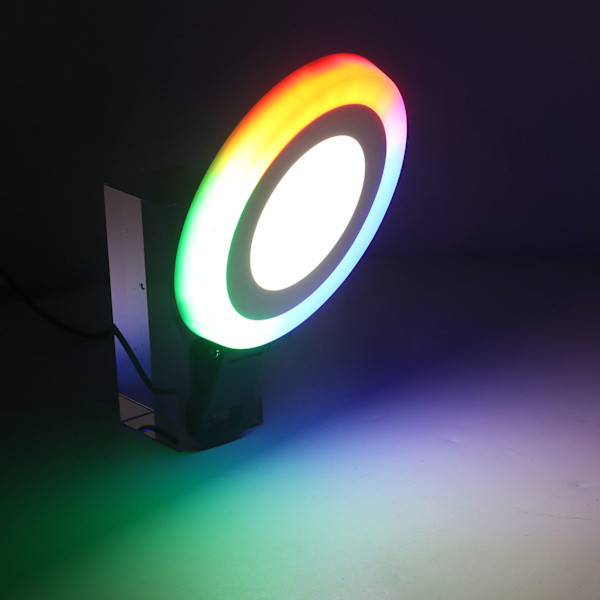 5,5-tums videokonferens LED-ringljus, 3 lägen, 10 nivåer, USB-driven skrivbordslampa med RBG-klämma för bärbar dator