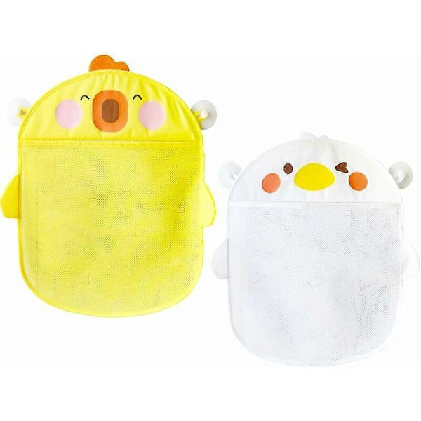 2 stk. Badelegetøjs Opbevaringspose, Mesh Baby Legetøjs Opbevaringspose, Badelegetøjs Net, Legetøjs Opbevaringsnet, til Badelegetøj