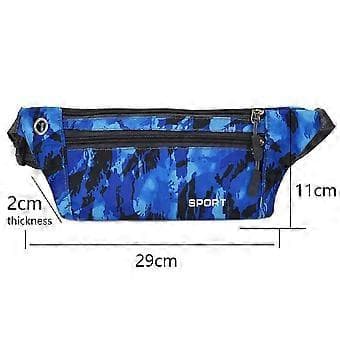 Fanny Pack for Menn og Kvinner Vannresistent Tursekk for Løping, Gåing og Reiser - style2036